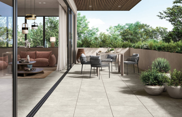 Outdoor-Terrassenplatte MI EY14 – 60×60 cm Feinsteinzeug-Terrassenplatten der Serie MI EY14 im Format 60x60 cm für den Außenbereich